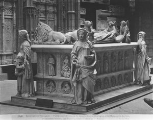Nantes, Pyhän Pietarin ja Paavalin katedraali, Bretagnen herttuan Frans II:n ja Foixin Margueriten hauta, 1502-07 (kipsivalu marmorista).